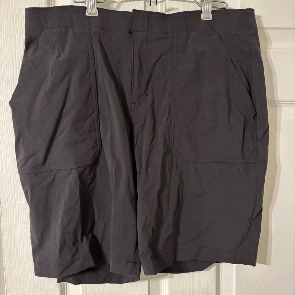 Eddie Bauer Women’s Athletic Dark Gray High Waisted Bermuda Shorts